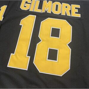Men's Boston Happy Gilmore 18 Adam Sandler 1996 Movie Hockey Jersey Black Stitch